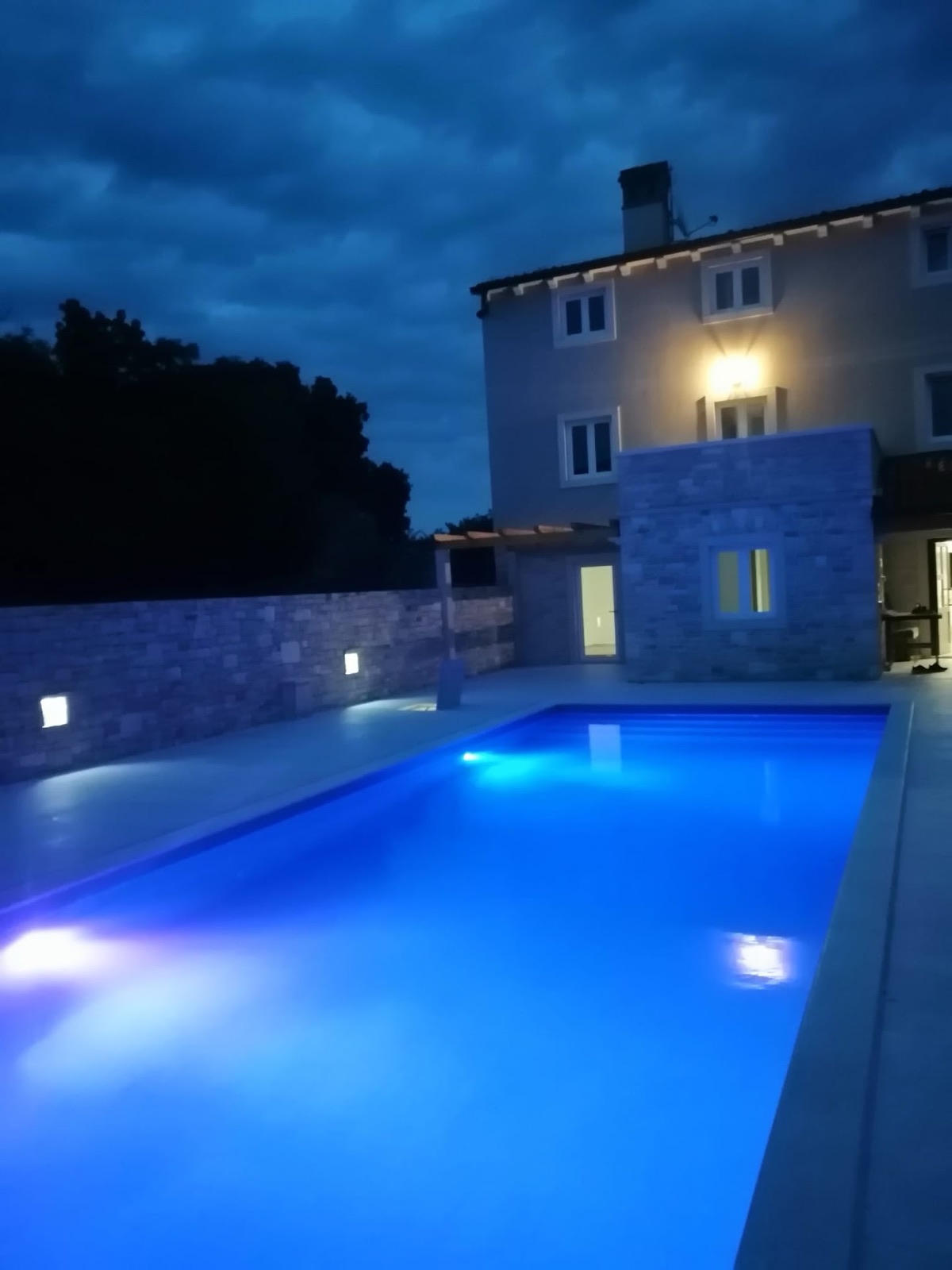 Villa Kata at night